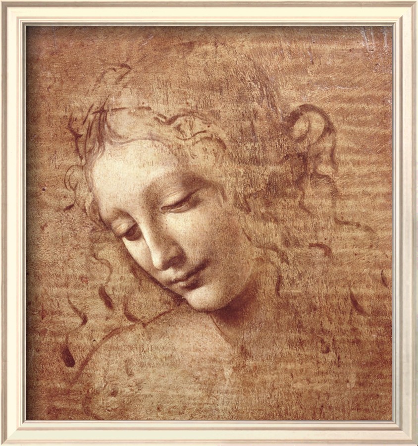 Female Head La Scapigliata, c.1508 - Leonardo Da Vinci Painting